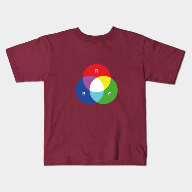 RGB colors Kids T-Shirt by Pacesyte